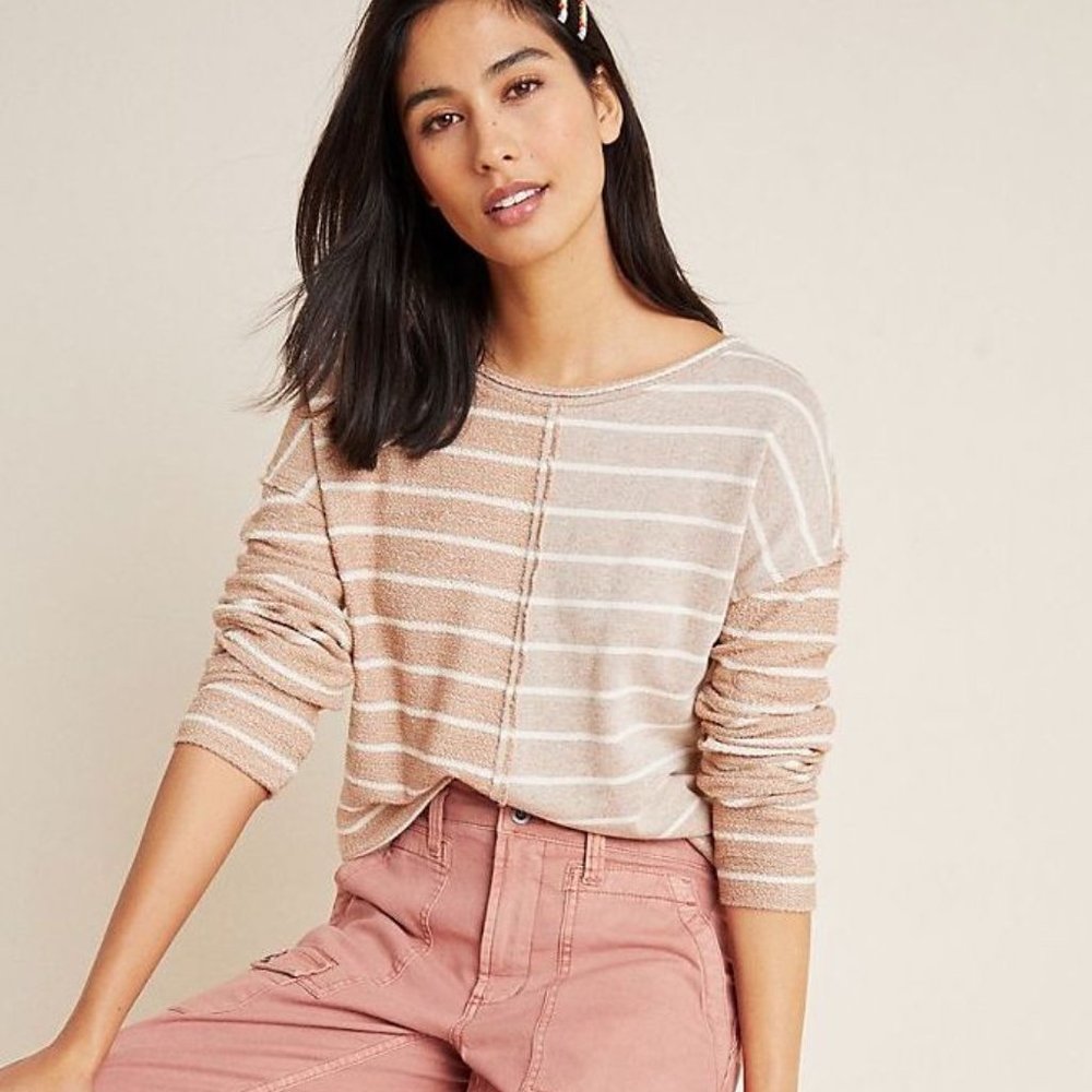 Anthropologie | Devin Textured Sweatshirt